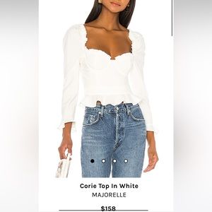 Revolve Majorelle Corie Top White